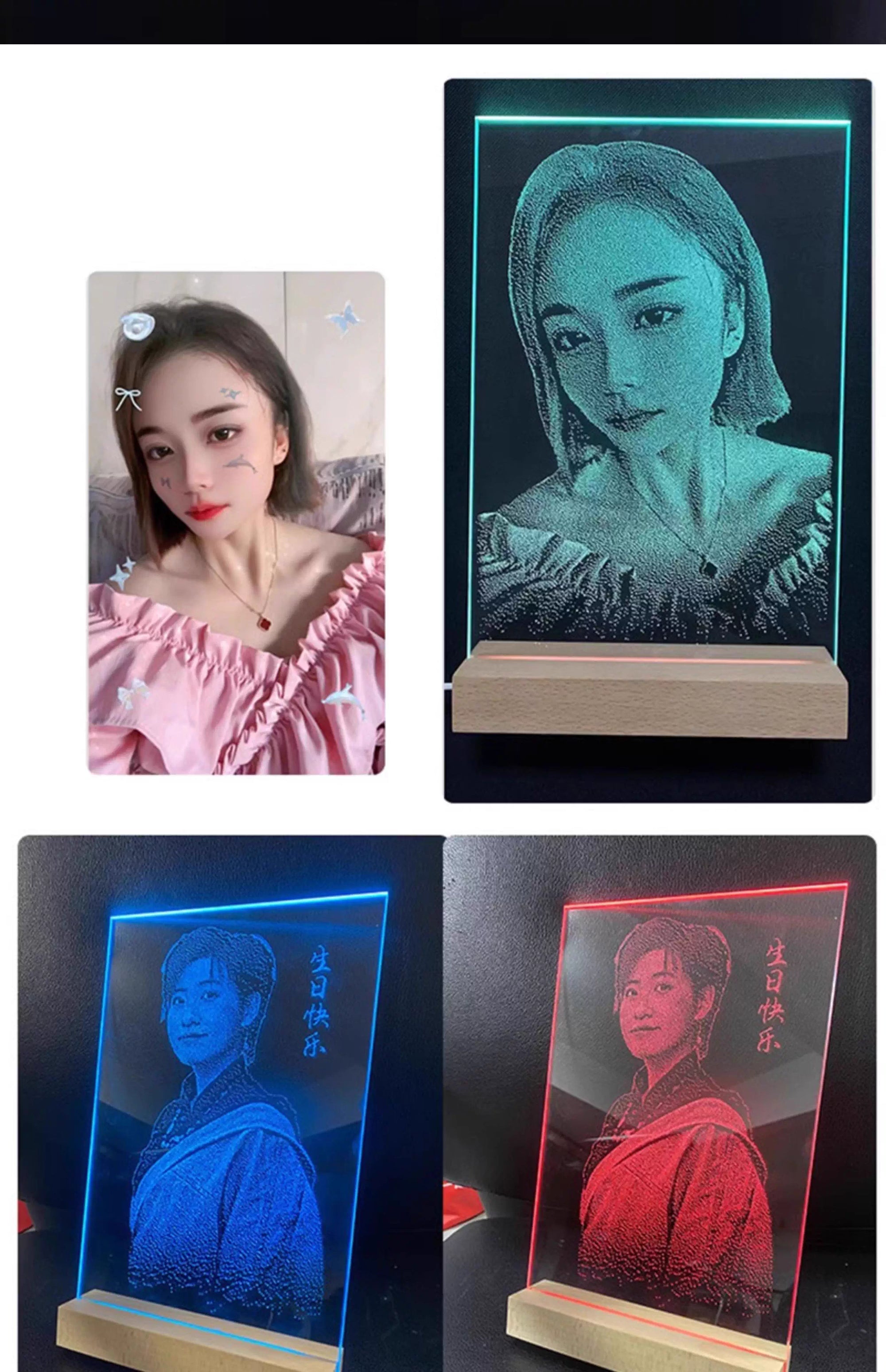 （Private customization）Knock painting,photo custom glass painting